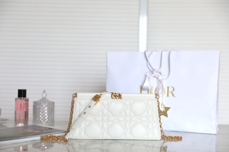 Replica Dior Miss Caro Noire Clutch White