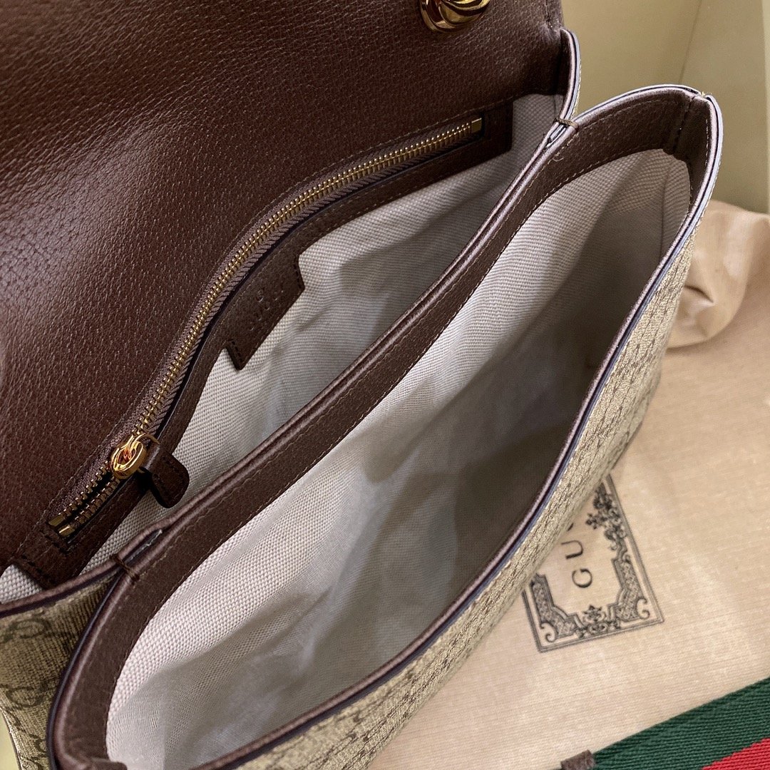 Gucci Blondie Medium GG Supreme Shoulder Bag Beige 29cm 699210 96IWG 8745