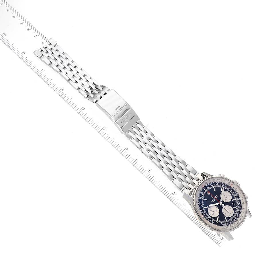Breitling Navitimer 01 Black Dial Steel Mens Watch AB0121