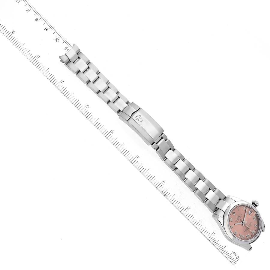 Rolex Midsize Datejust Salmon Dial Steel Ladies Watch 178240