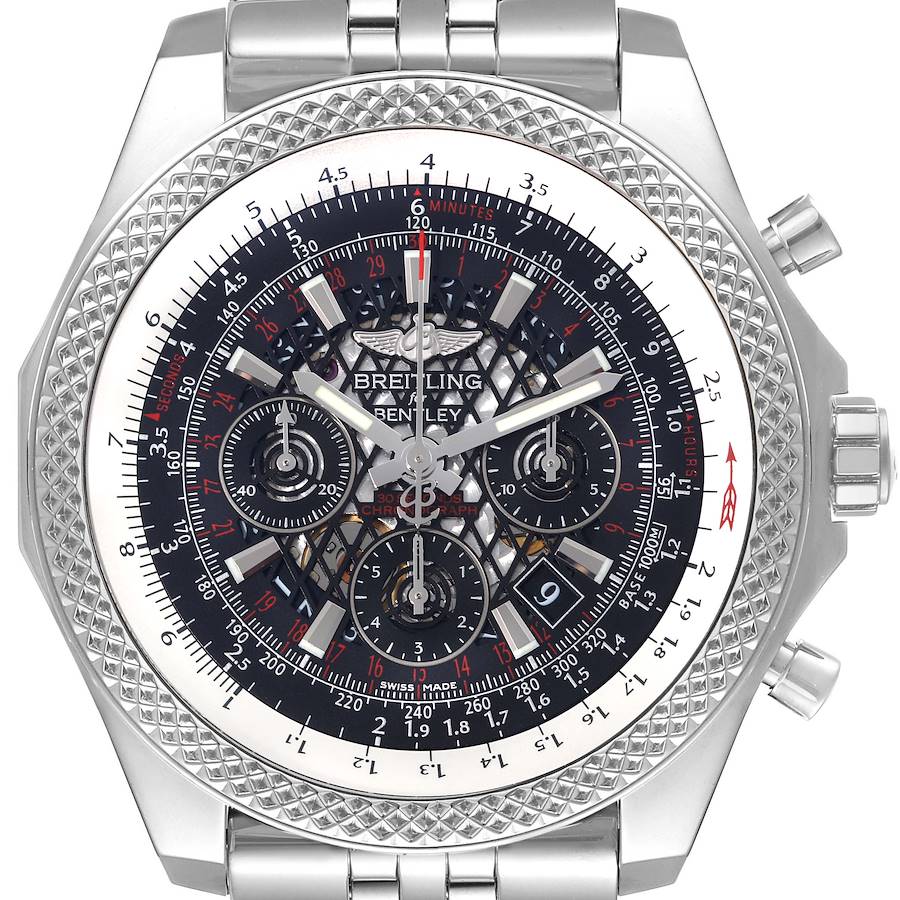 Breitling Bentley B06 Black Dial Chronograph Steel Mens Watch AB0611