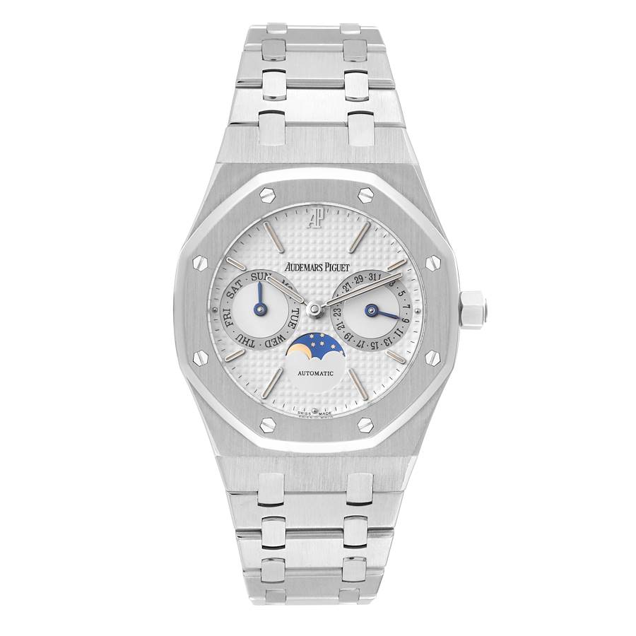 Audemars Piguet Royal Oak Day Date Moonphase Steel Mens Watch 25594ST