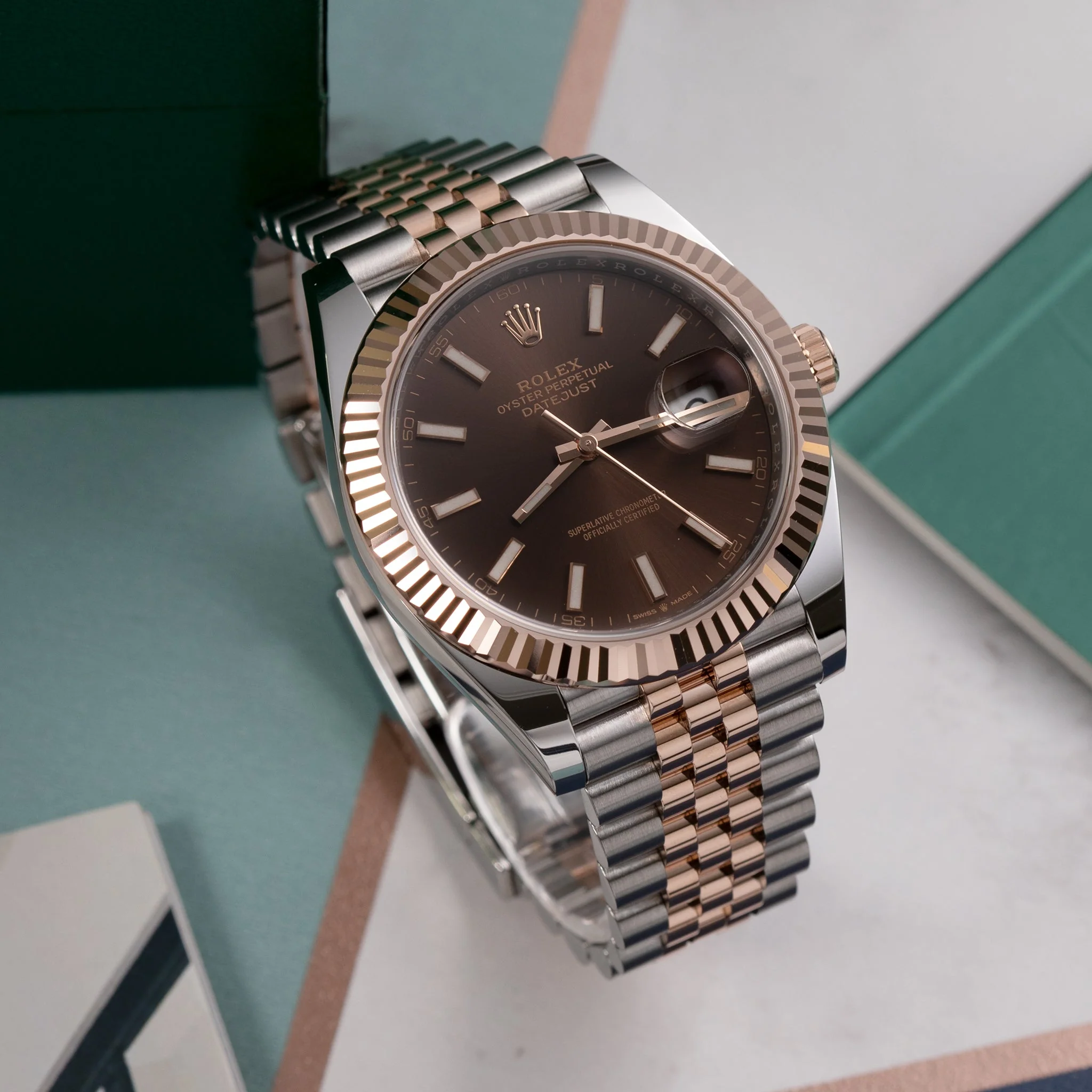 Rolex Datejust 41mm Jubilee Automatic Rose Gold & Steel Watch 126331
