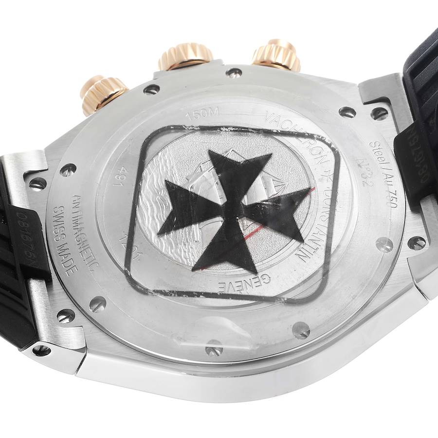Vacheron Constantin Overseas Steel Rose Gold Grey Dial Watch 49150