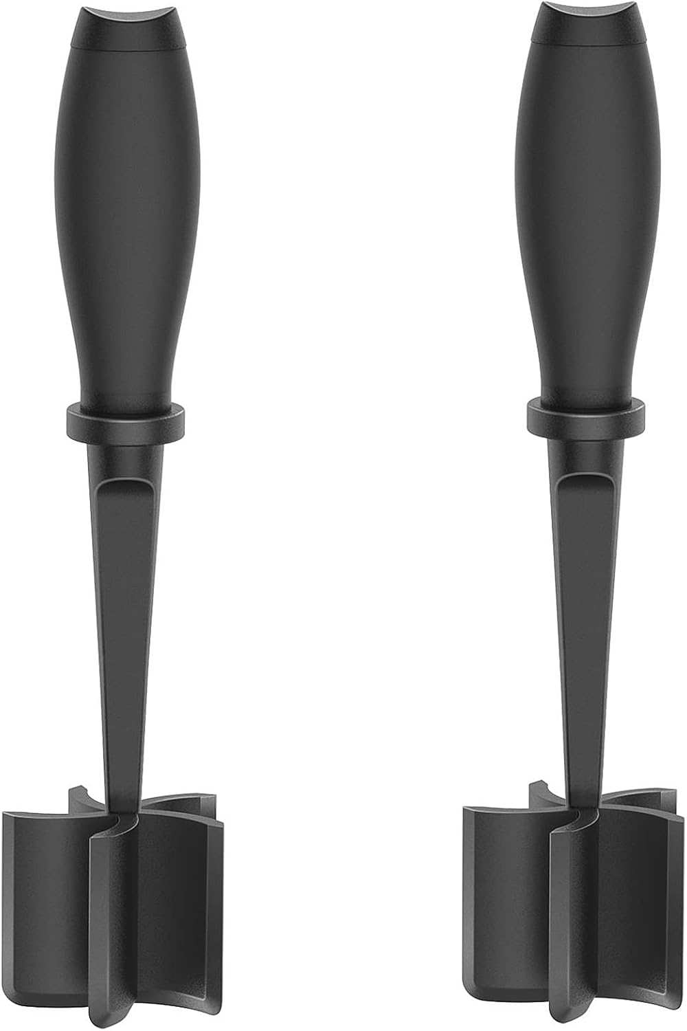 Meat Chopper, 5 Curve Blades Ground Beef Masher, Heat Resistant Meat Masher Tool for Hamburger Meat, Ground Beef, Turkey and More, Nylon Hamburger Chopper Utensil Non-scratch Utensils