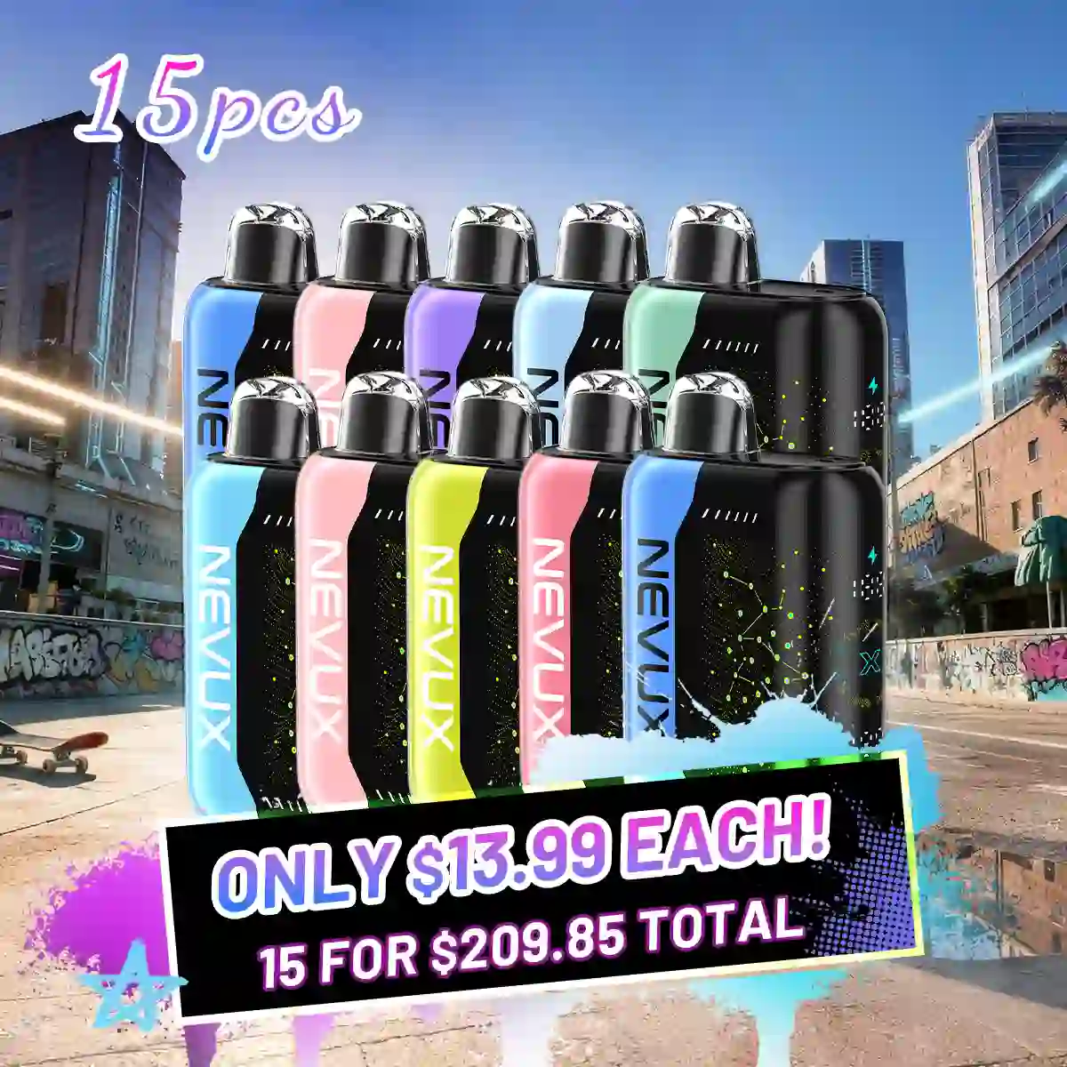 15-pack NEVUX 40K 15-piece set - Nevux Vape