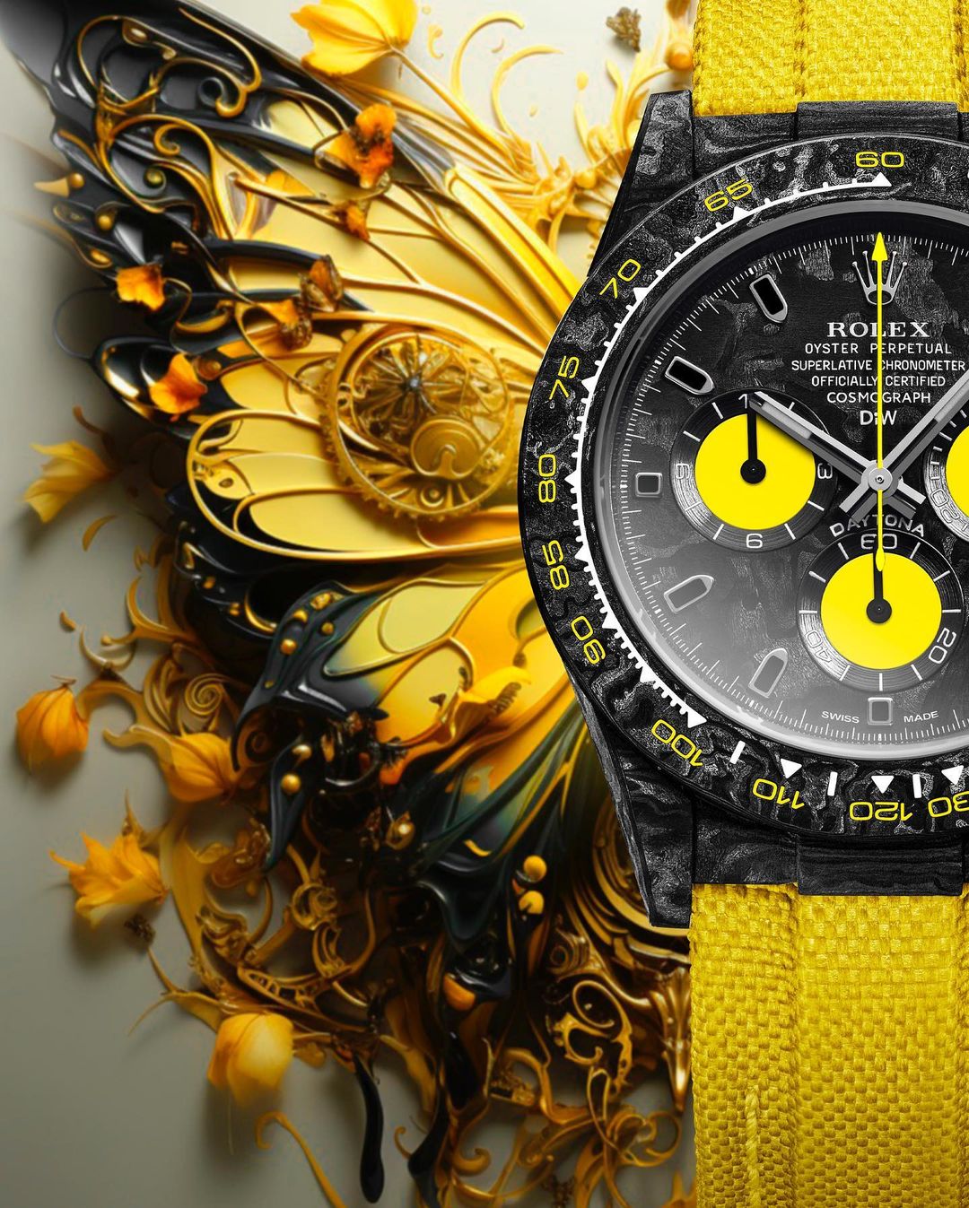 NTPT Carbon Rolex DiW Daytona "LEMON EDITION"