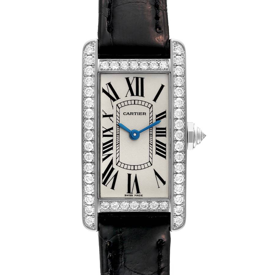 Cartier Tank Americaine White Gold Diamond Ladies Watch WB707331