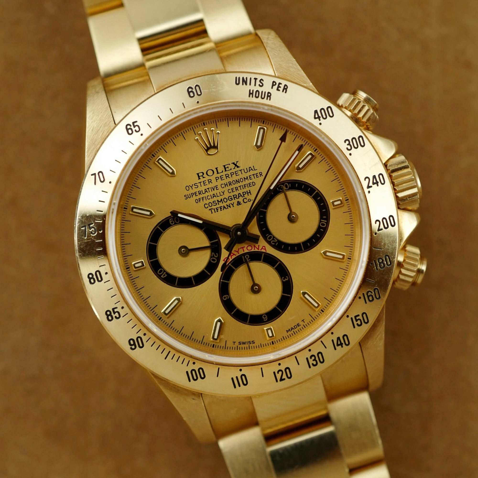 Rolex Yellow Gold Cosmograph Daytona Zenith Watch Ref. 16528
