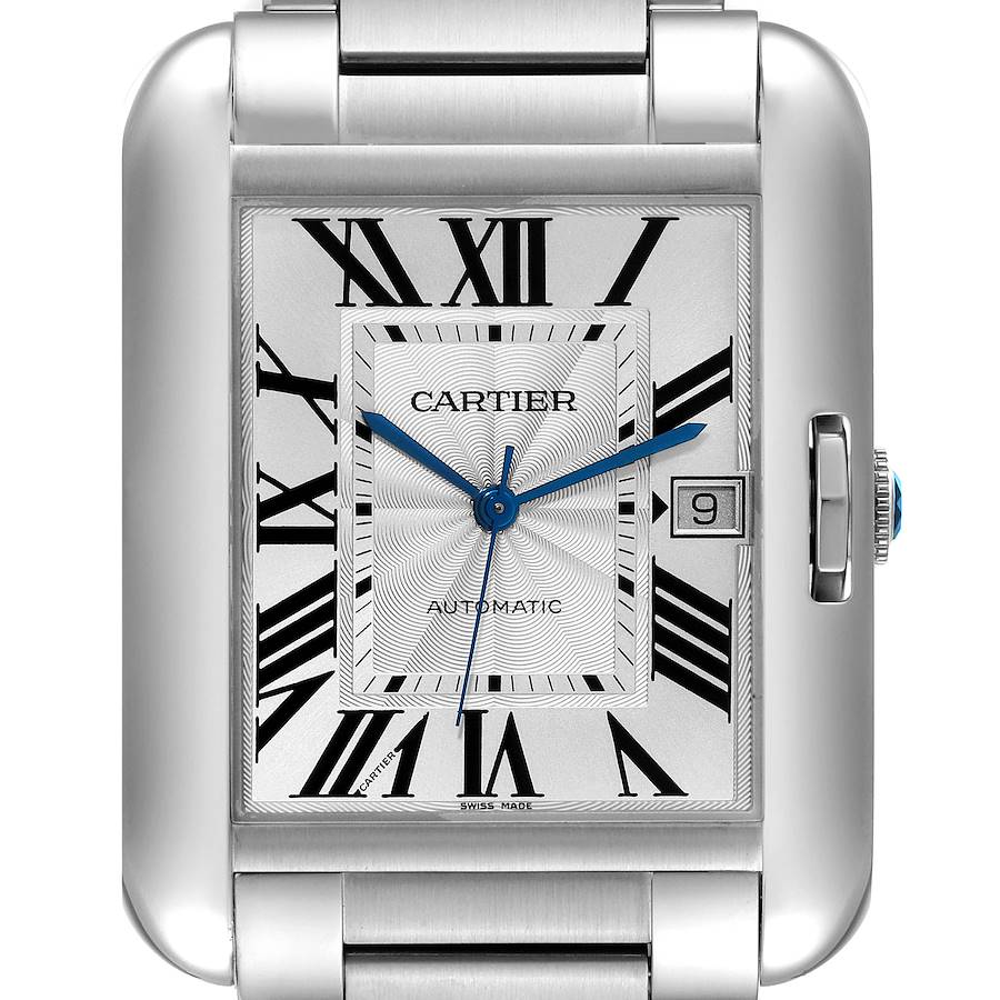 Cartier Tank Anglaise XL Steel Automatic Mens Watch W5310008