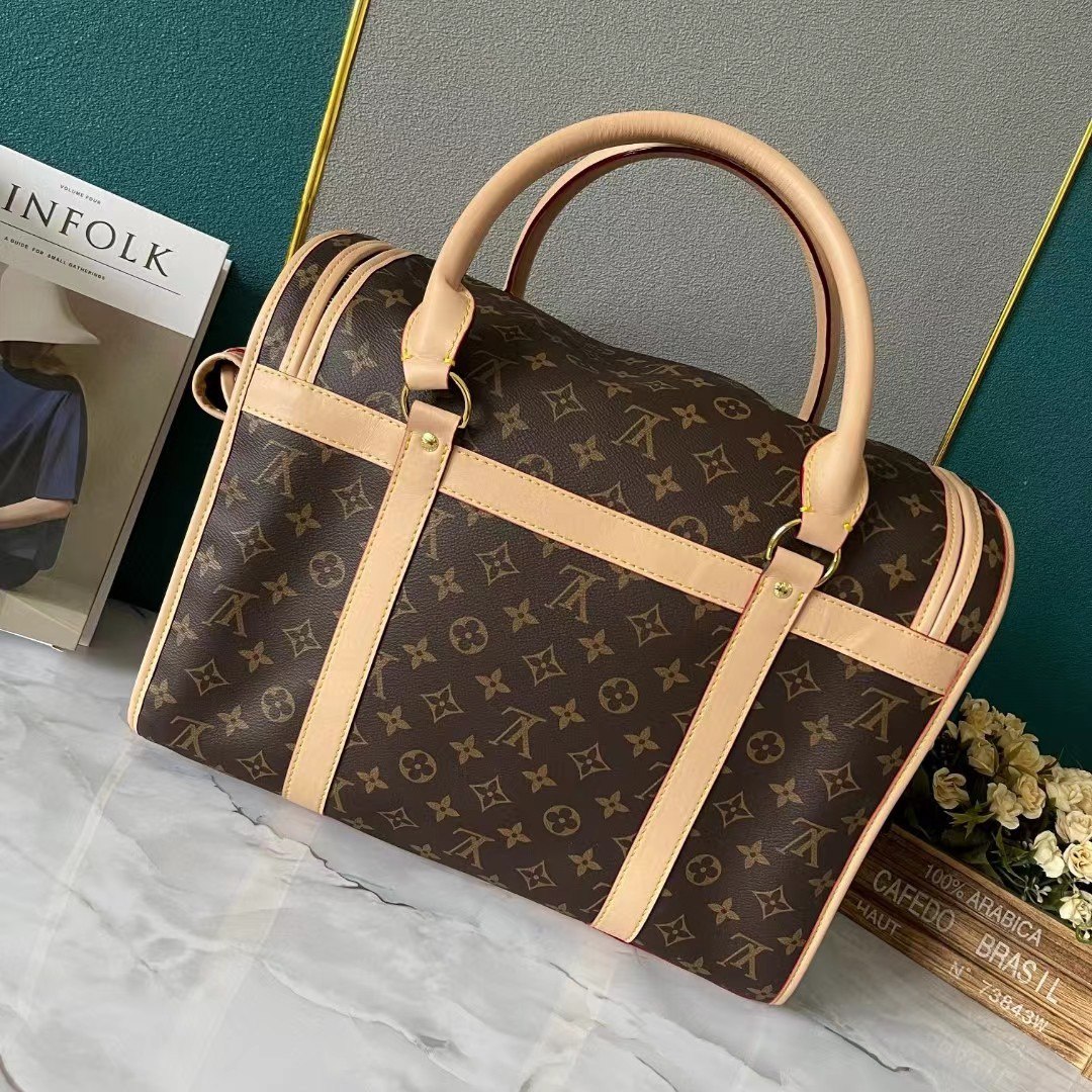 Louis Vuitton Dog Bag Brown 46Cm M45662