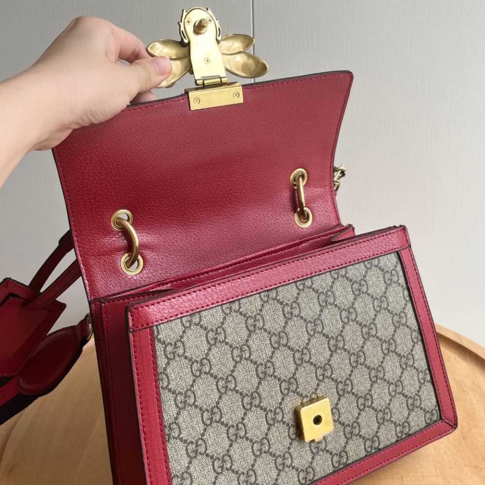 Gucci Queen Margaret GG Small Top Handle Bag Red 25cm 476541 9I6ST 8540