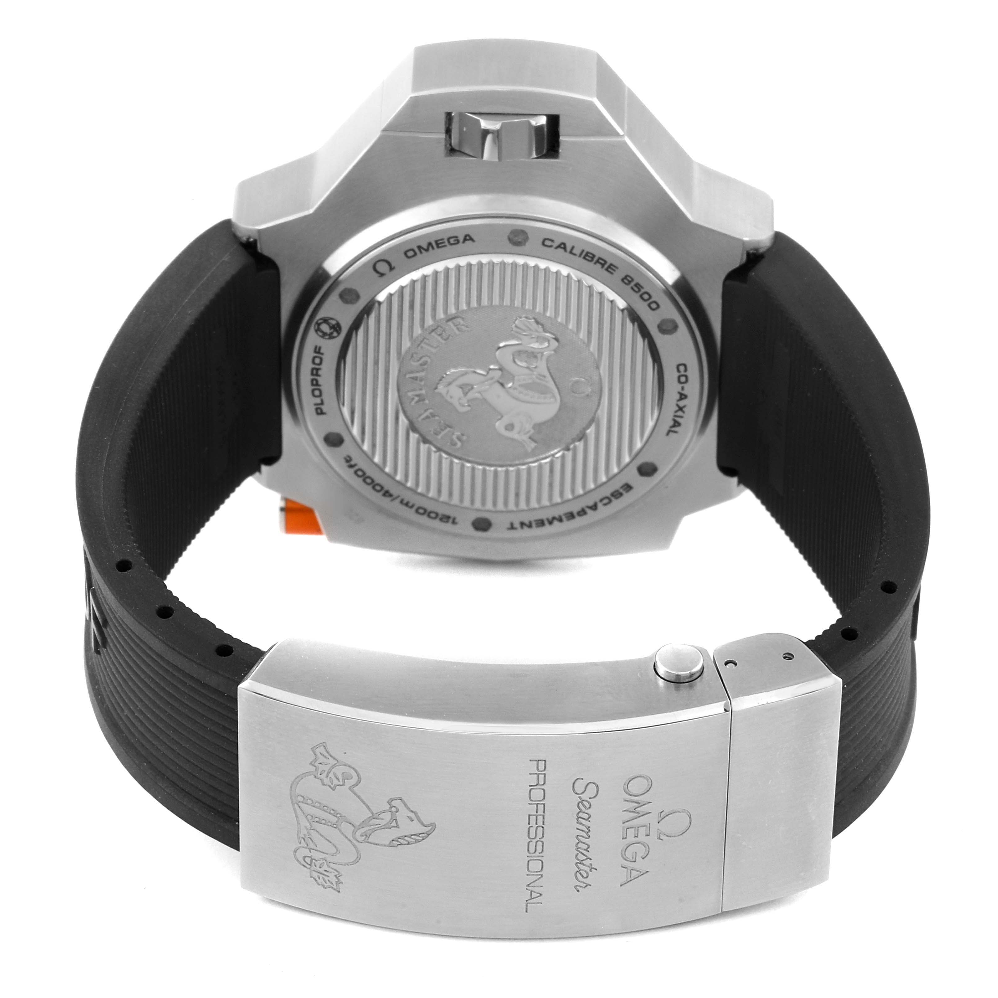 Omega Seamaster Ploprof 1200m Steel Mens Watch 55 x 48 MM 224.32.55.21.01.002 Card