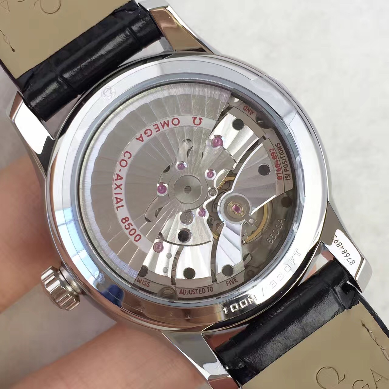 Omega De Ville 41 mm, steel on leather strap 431.13.41.21.01.001