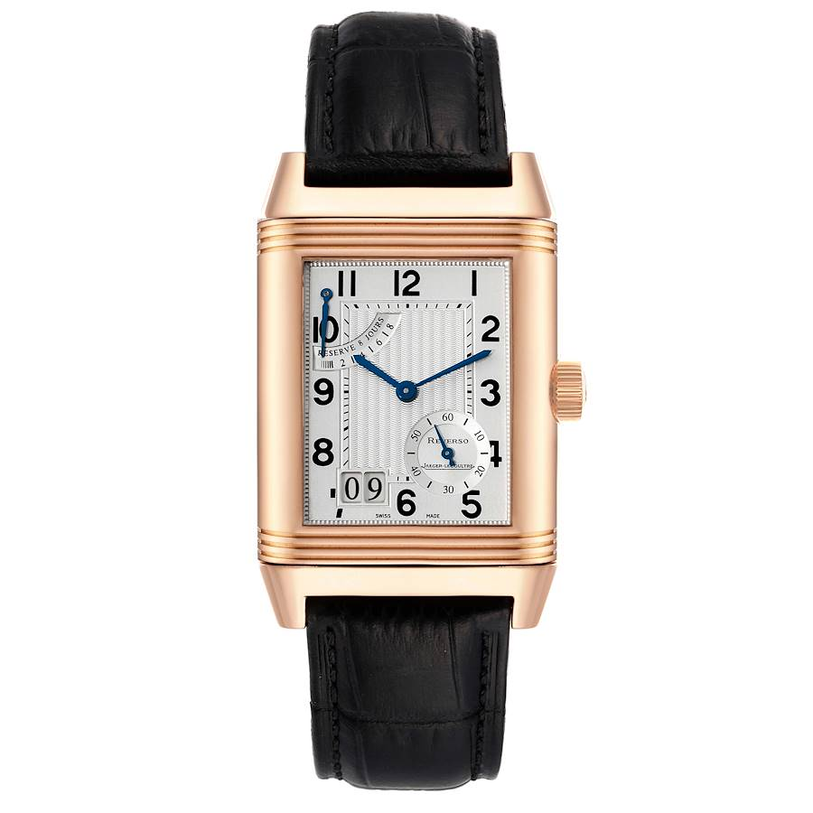 Jaeger LeCoultre Reverso Grande Date Rose Gold Mens Watch 240.2.15 Q3002401