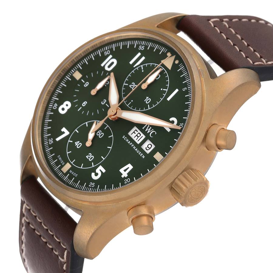 IWC Pilot Chronograph Spitfire Bronze Mens Watch IW387902
