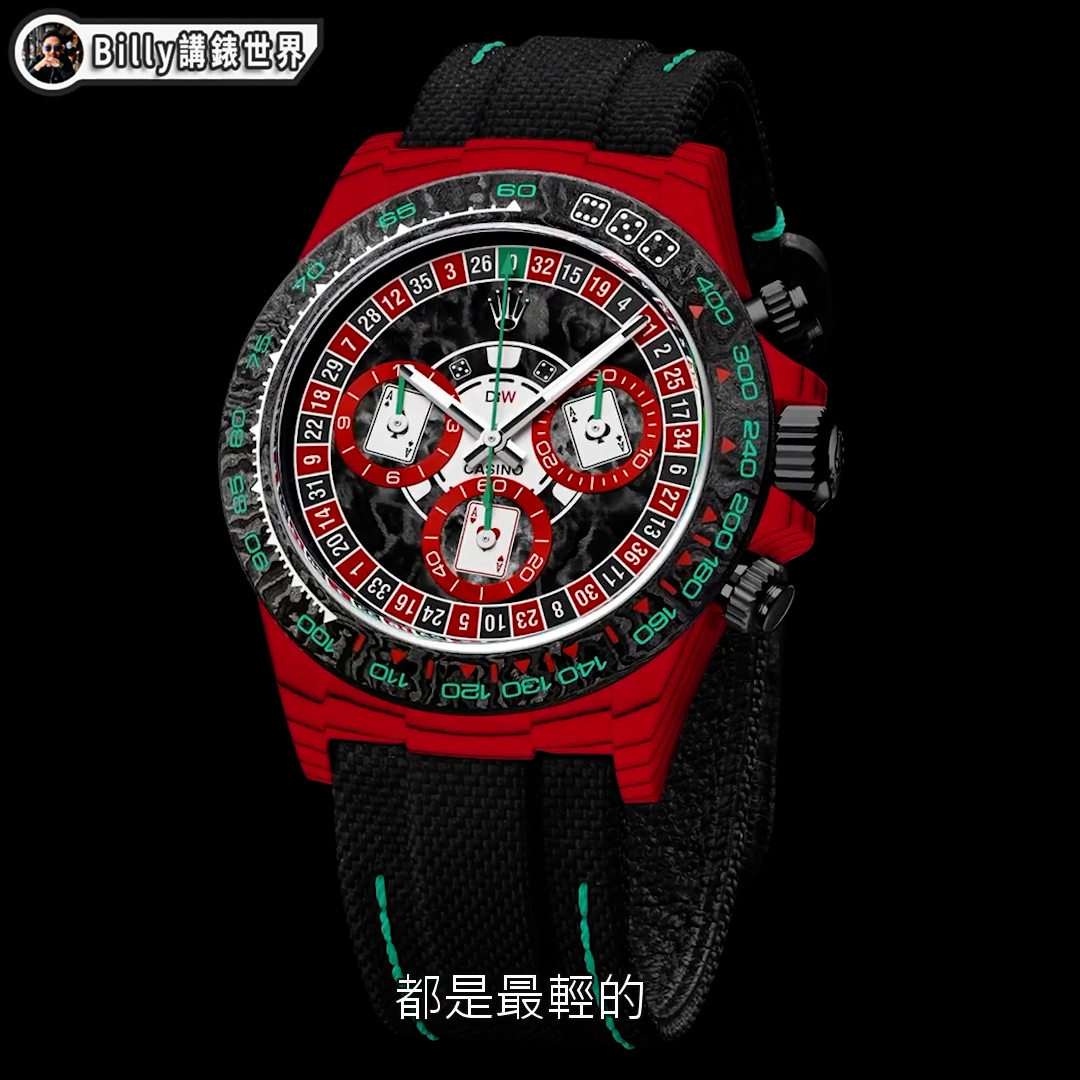 BEST DEAL Rolex Daytona DiW LUCKY PLAYER 3 CarboQuartz