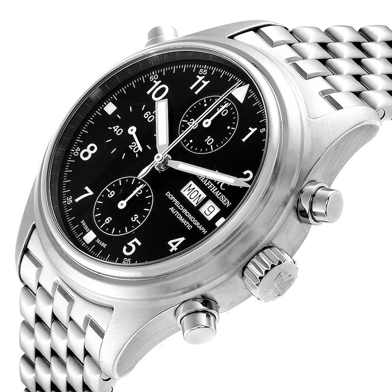 IWC Split Seconds Doppel Chronograph Steel Mens Watch IW371319