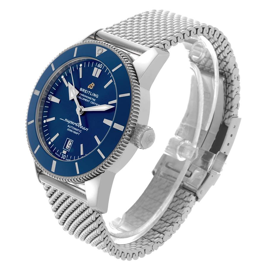Breitling Superocean Heritage B20 46 Blue Dial Steel Mens Watch AB2020