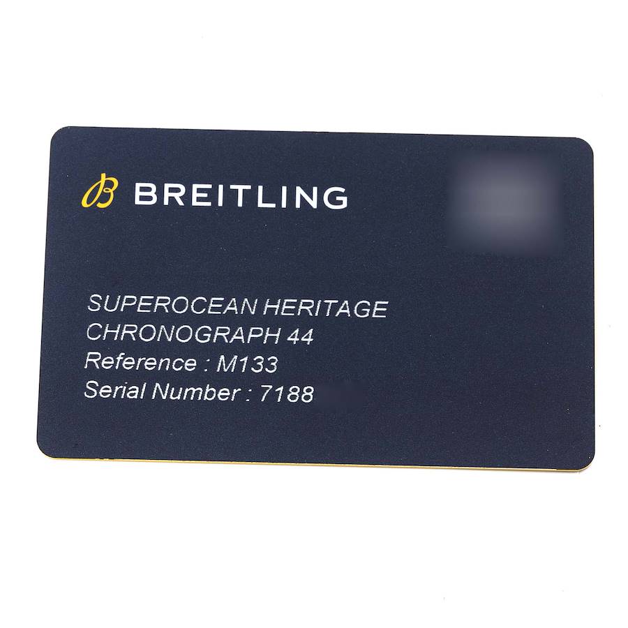 Breitling SuperOcean Heritage Chronograph DLC Steel Mens Watch M13313
