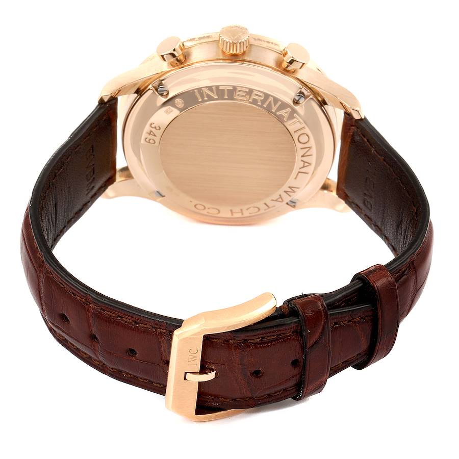 IWC Portuguese Chrono Automatic 18k Rose Gold Mens Watch IW371482
