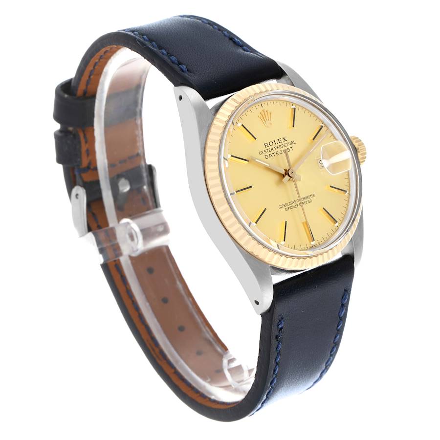 Rolex Datejust Steel Yellow Gold Vintage Mens Watch 16013
