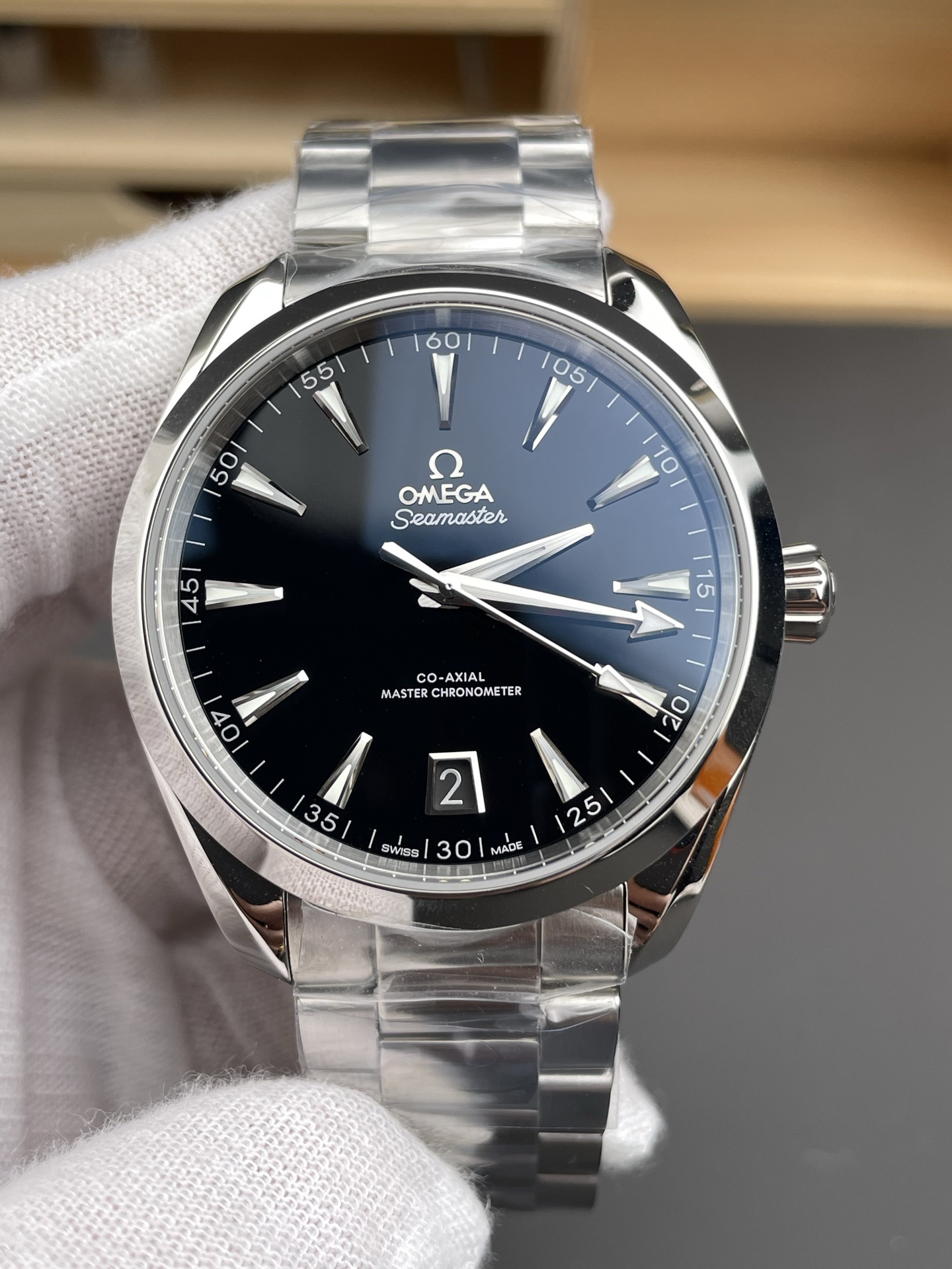 Seamaster 150, Black MOP Dial 41mm