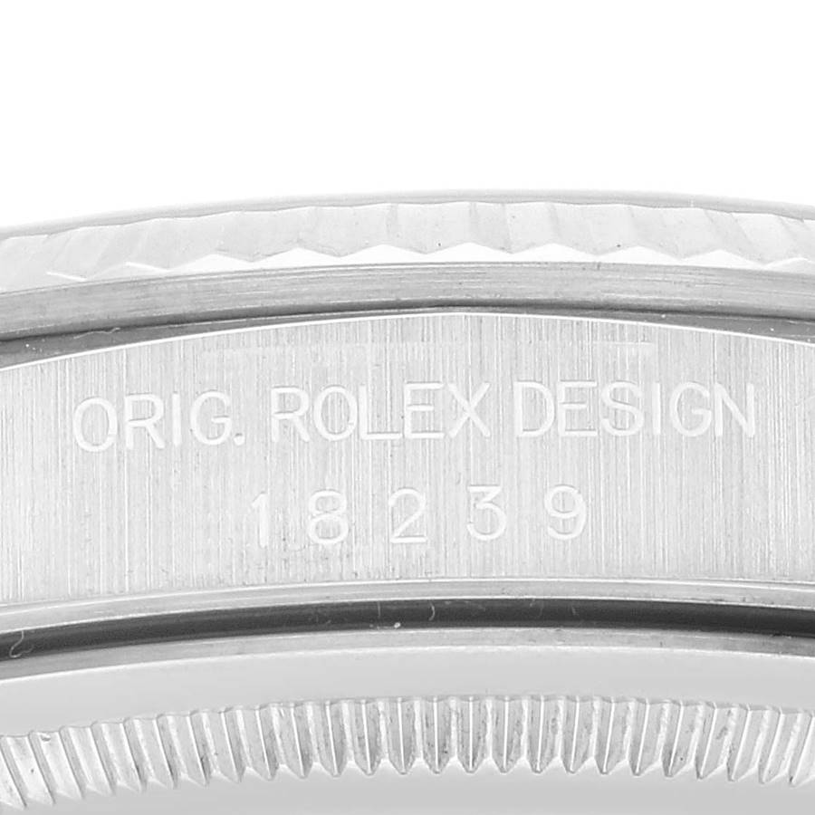 Rolex President Day-Date White Gold Myriad Diamond Dial Mens Watch 18239