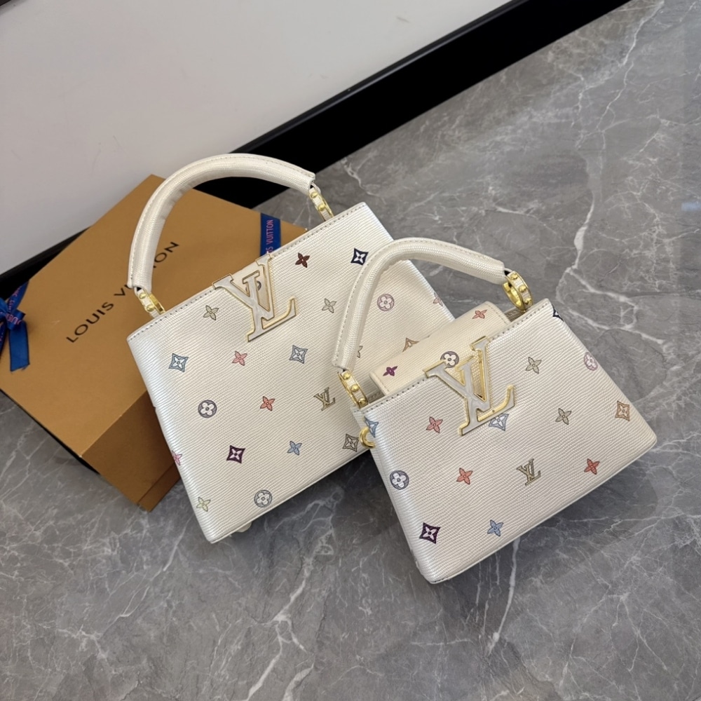 Louis Vuitton X Takashi Murakami Capucines BB Monogram White 27cm