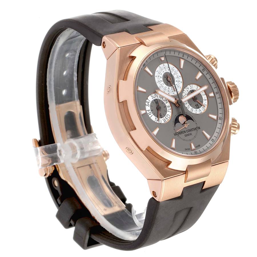 Vacheron Constantin Overseas Perpetual Calendar Rose Gold Mens Watch 49020