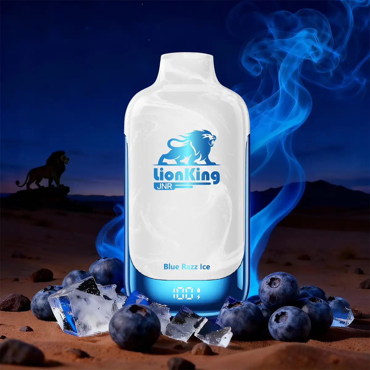 Blue Razz Ice - JNR Lion King 50000 Puff Disposable Vape - JNR Vape US