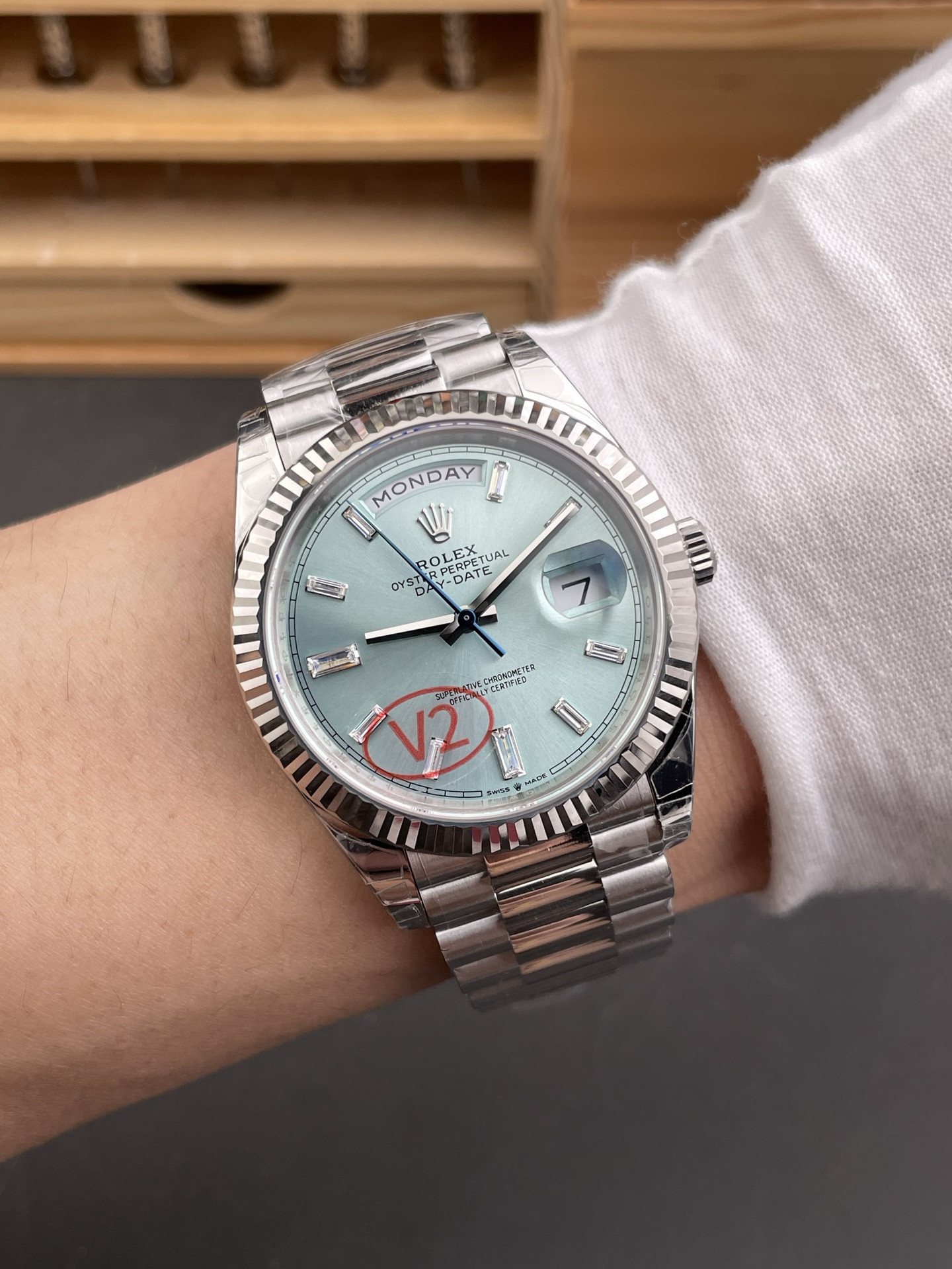 Ice Blue Day-Date
