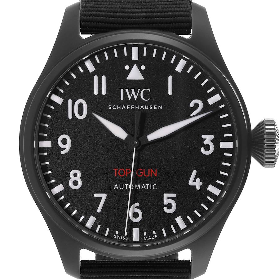 IWC Big Pilot 43mm Top Gun Black Dial Automatic Mens Watch IW329801