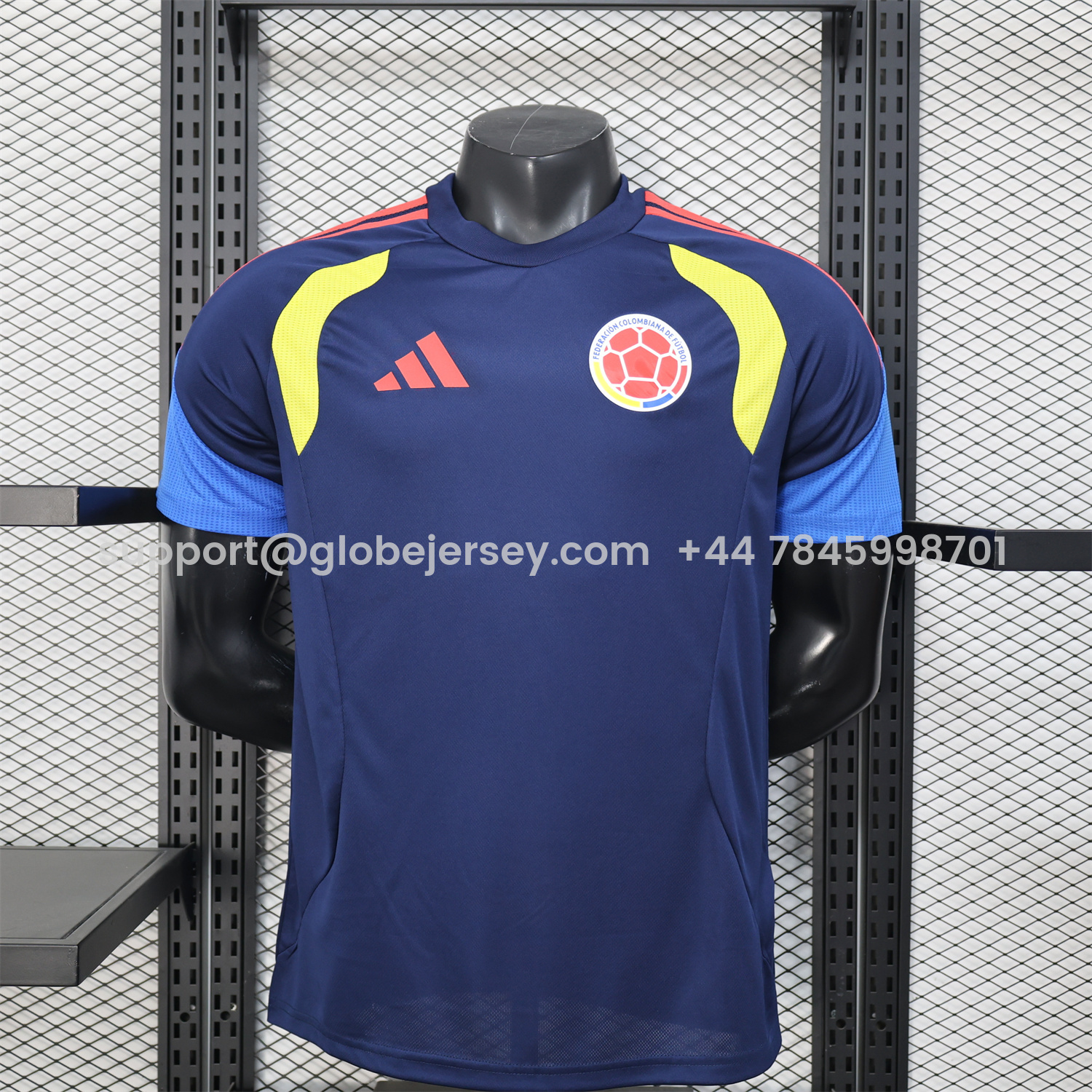 Colombia 2026 Dark Blue Pre-Match Training Jersey - Player Version