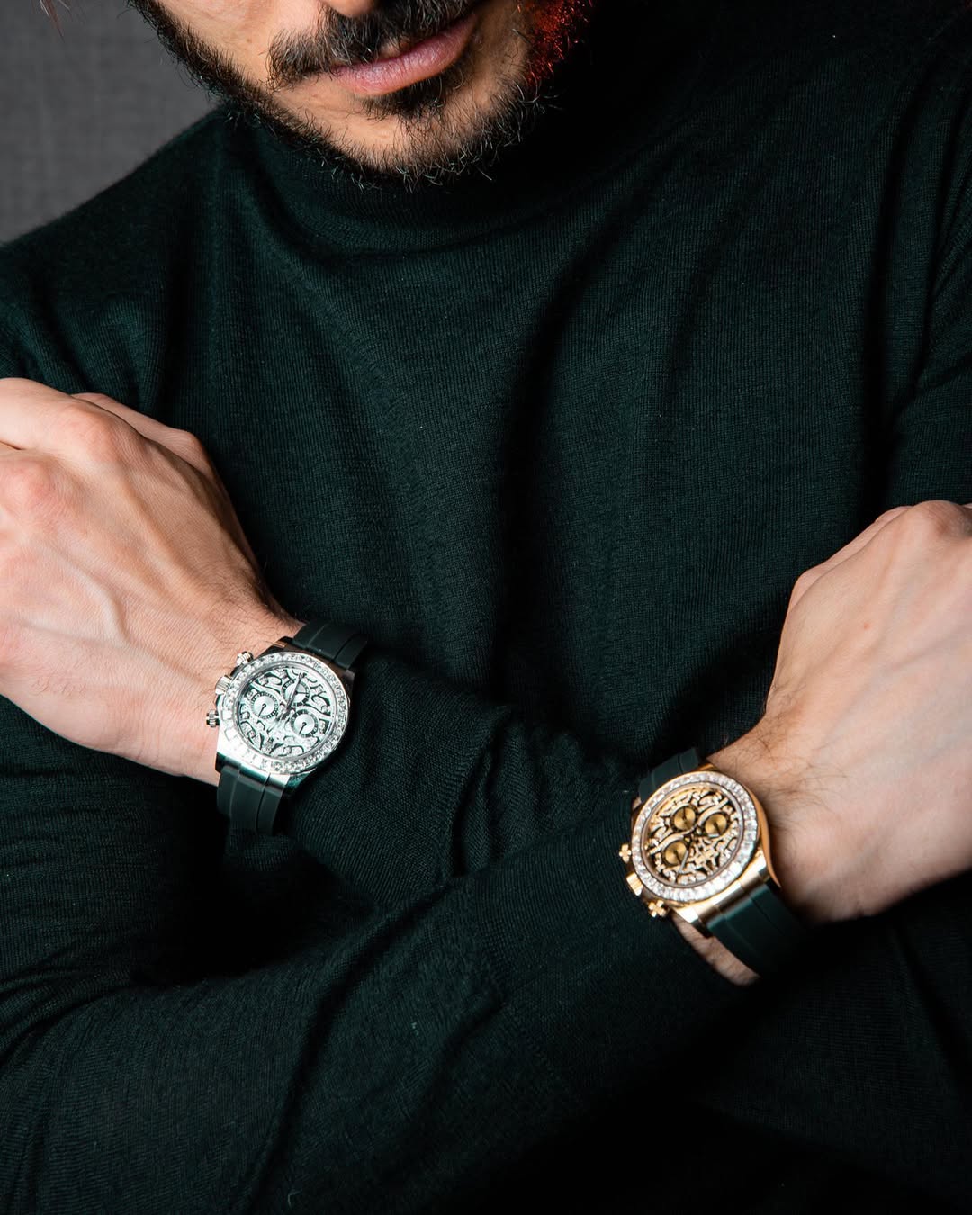 Rolex Cosmograph Daytona Eye of Tiger White Gold/Yellow Gold Oysterflex Strap