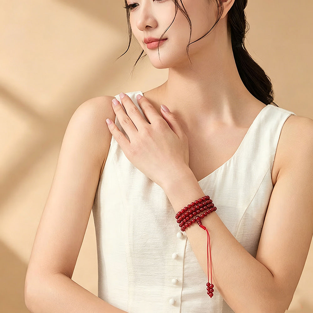 GemVibra Red Agate Talisman Bracelet – Grounding Vitality & Protection