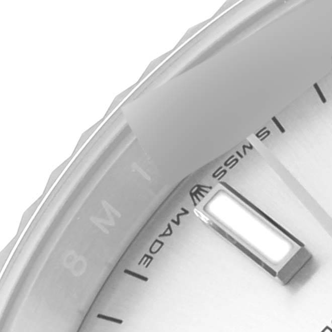 Rolex Datejust Steel White Gold Silver Dial Mens Watch 126234