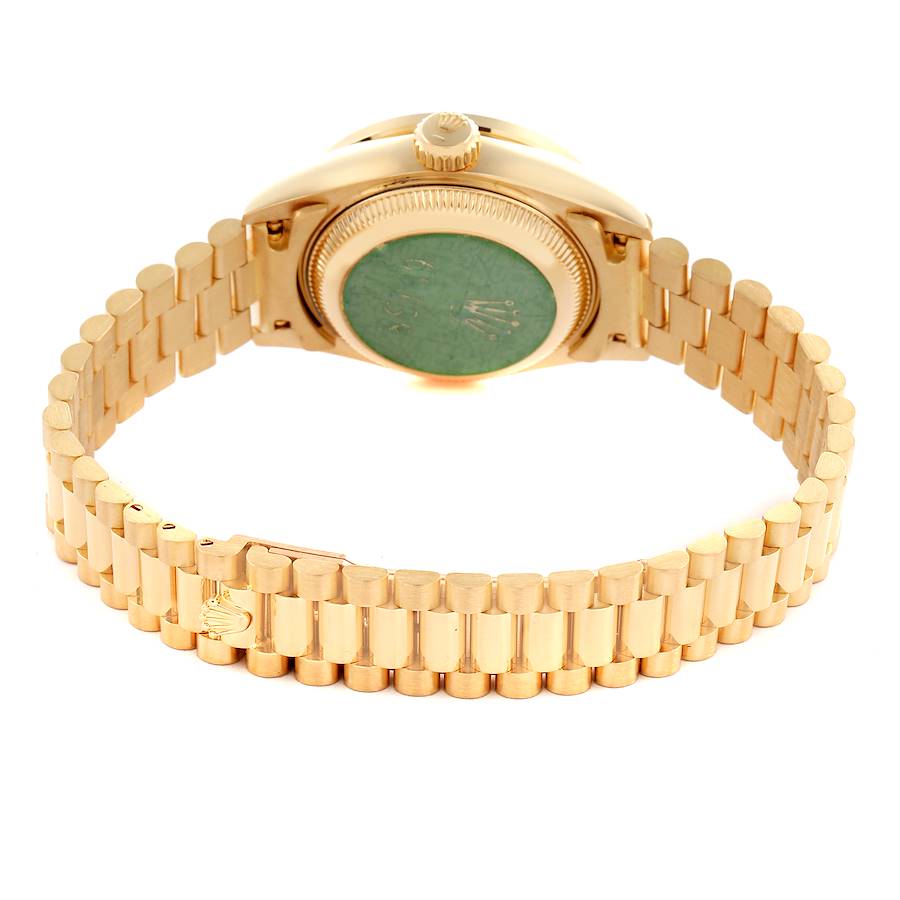Rolex President Datejust Yellow Gold Diamond Ladies Watch 69138