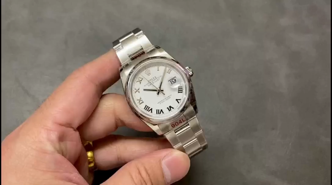 Rolex Datejust m126200 0008 White Roman Dial Stainless Steel 36MM Unisex Replica Watch