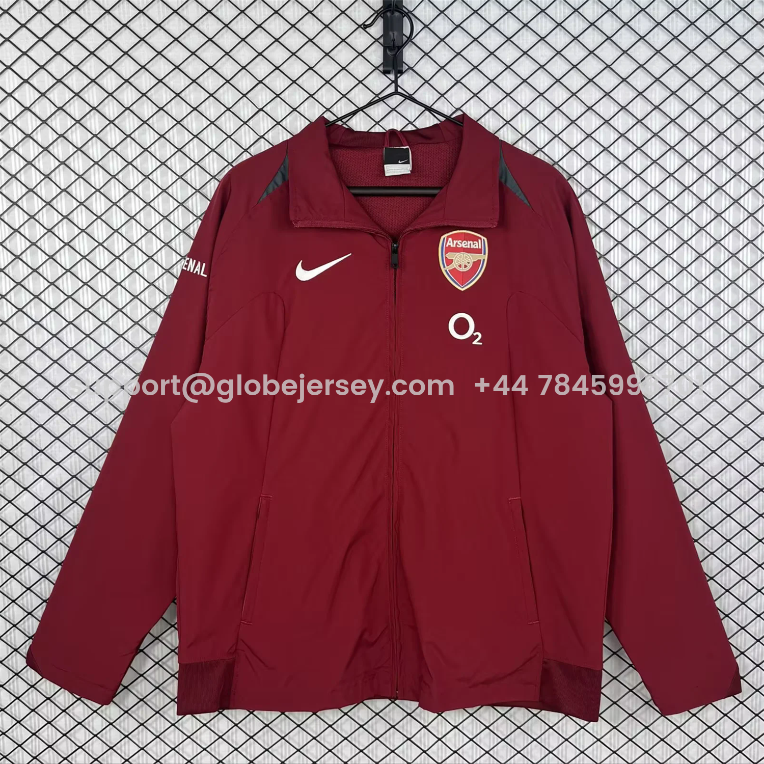 Retro Arsenal 2005-06 Home Windbreaker Jacket - Red