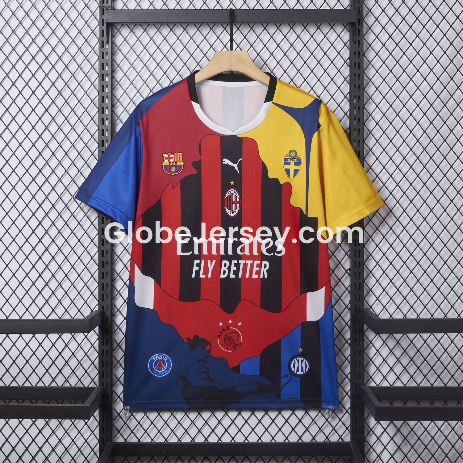 Zlatan Ibrahimović Career Commemorative Jersey - Fans Version - AC Milan Inter Milan Barcelona Ajax Paris Saint-Germain PSG Sweden