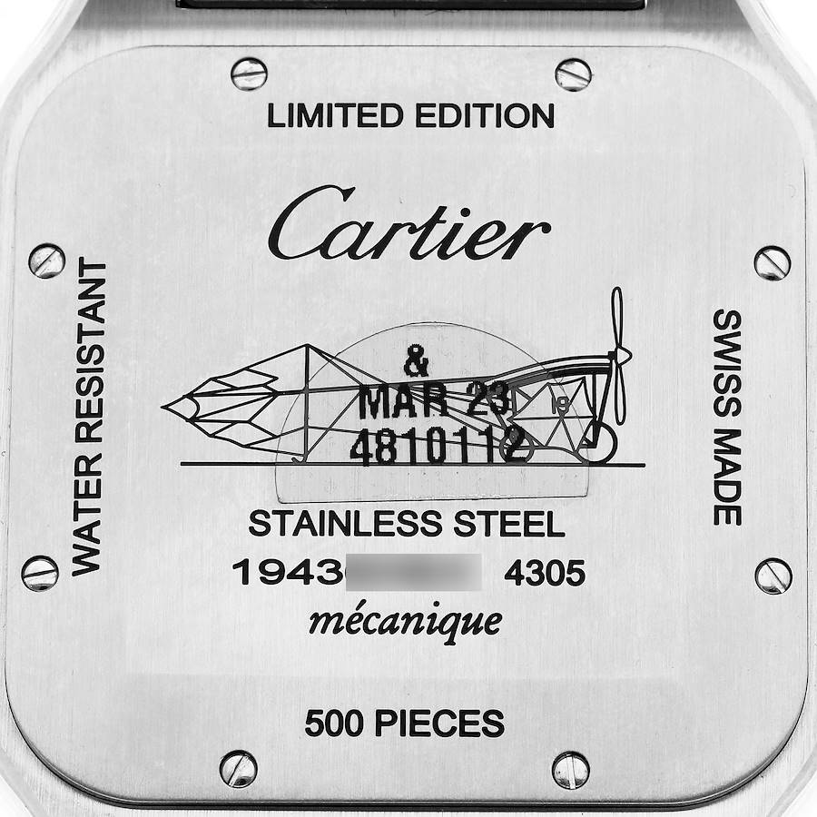 Cartier Santos Dumont XL Steel Rose Gold Limited Edition Mens Watch W2SA0025