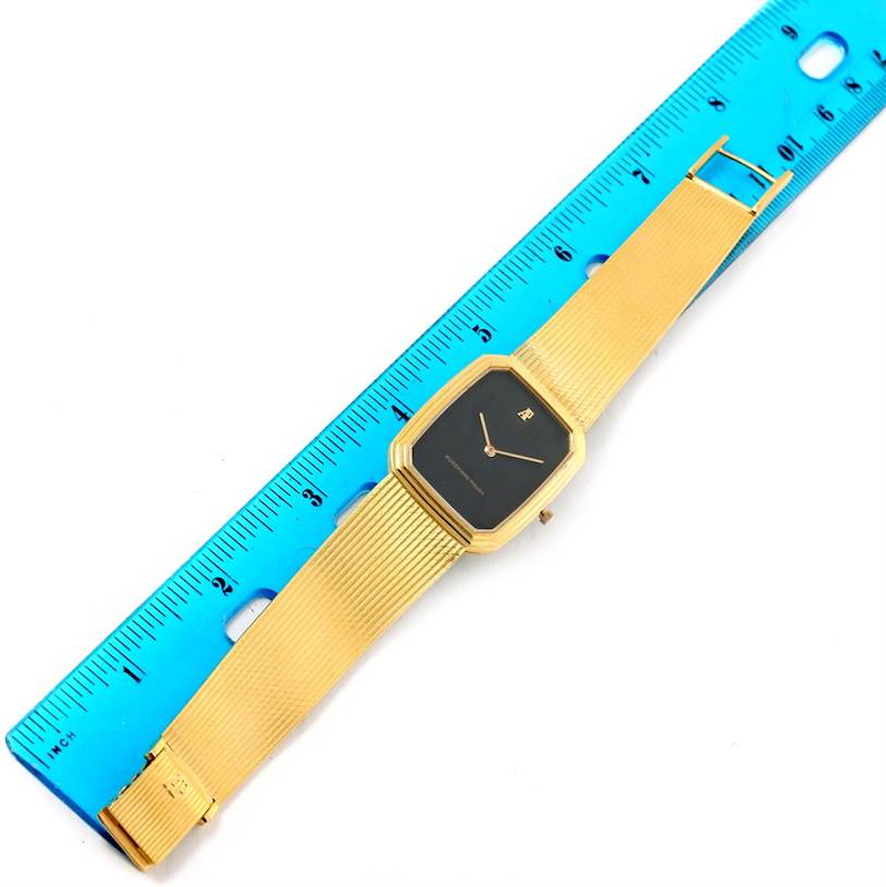 Audemars Piguet 18K Yellow Gold Black Dial Manual Winding Watch 4013