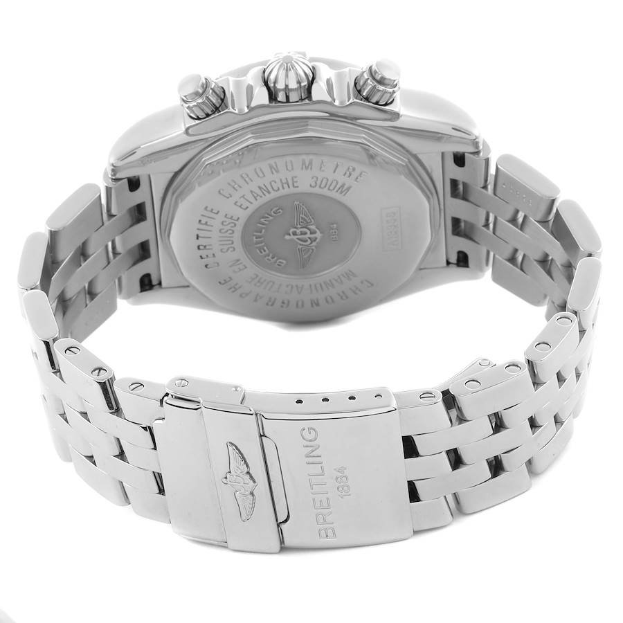 Breitling Chronomat Evolution MOP Dial Diamond Steel Mens Watch A13356