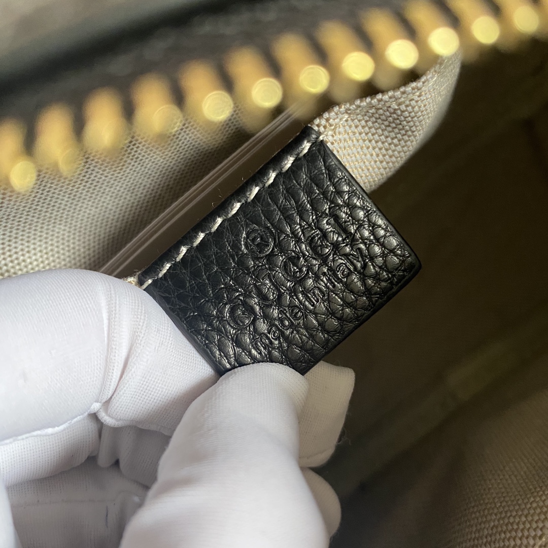 Gucci Soho Small Leather Disco Bag Black 308364 A7M0G 1000