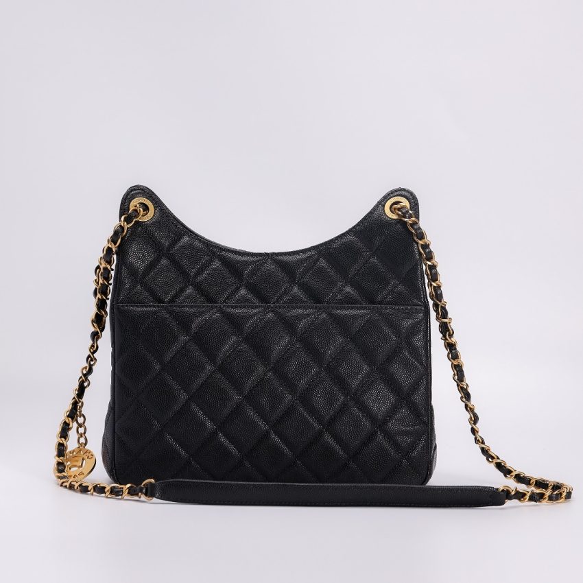 CHANEL Hobo Medium Black
