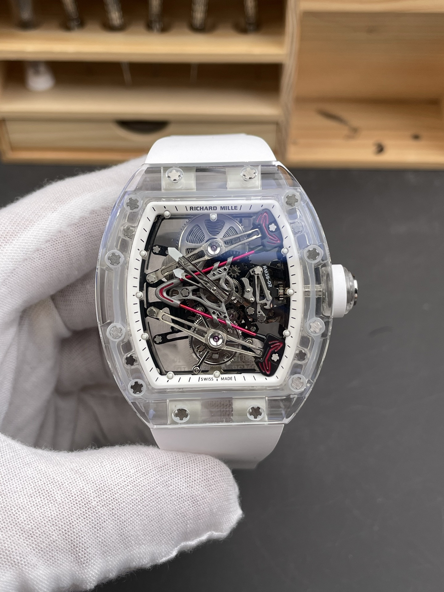 RM38-02 Transparent Sapphire Case
