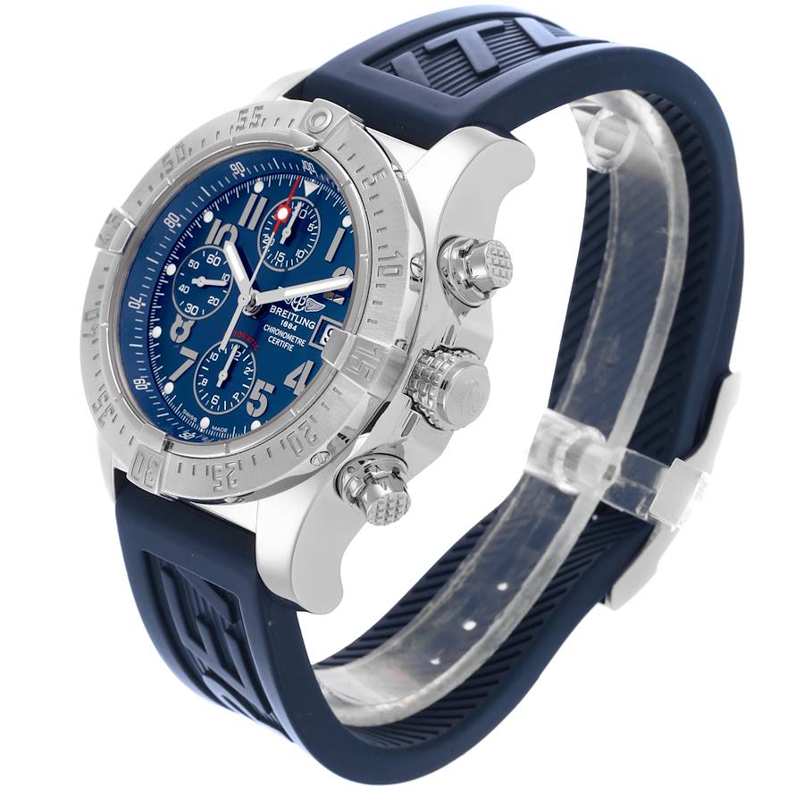Breitling Avenger Skyland Chronograph Blue Dial Steel Mens Watch A13380