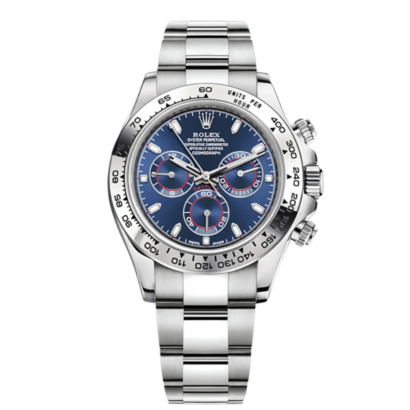 ROLEX COSMOGRAPH DAYTONA WHITE GOLD "GHOST" GREY DIAL / BLUE DIAL 116509