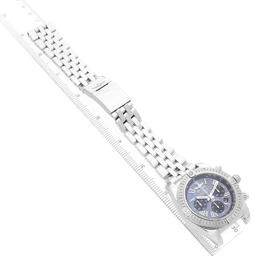 Breitling Chronomat 44 Airbourne Mother Of Pearl Dial Steel Mens Watch AB0115 Card